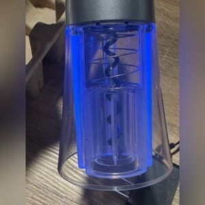 Wireless Silver Electric corkscrew wine opener with charger light up foil cutter